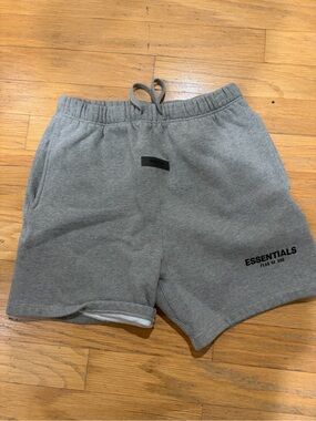 Essentials Gray Athletic Lounge Shorts